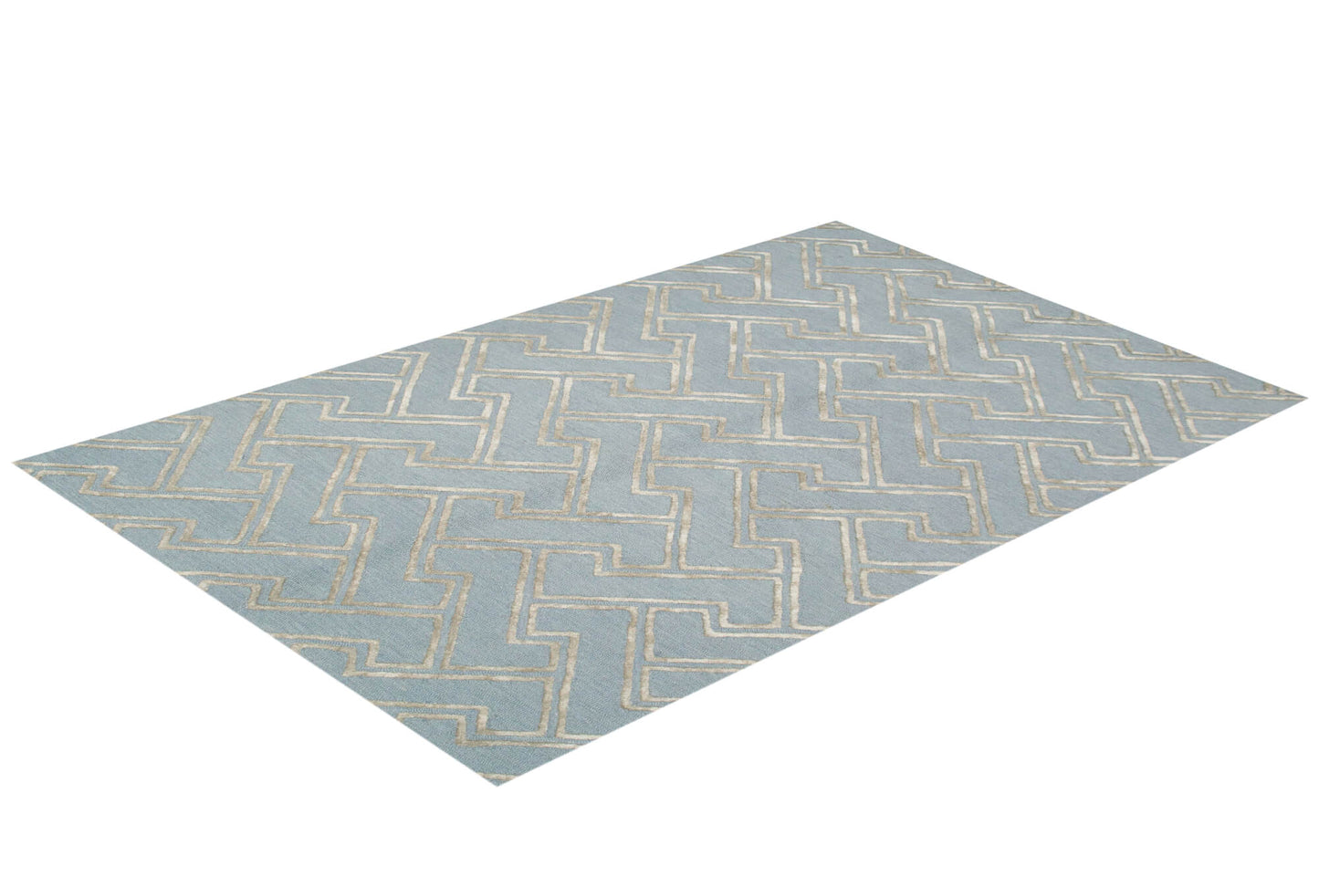 Maze Rug - Light Blue