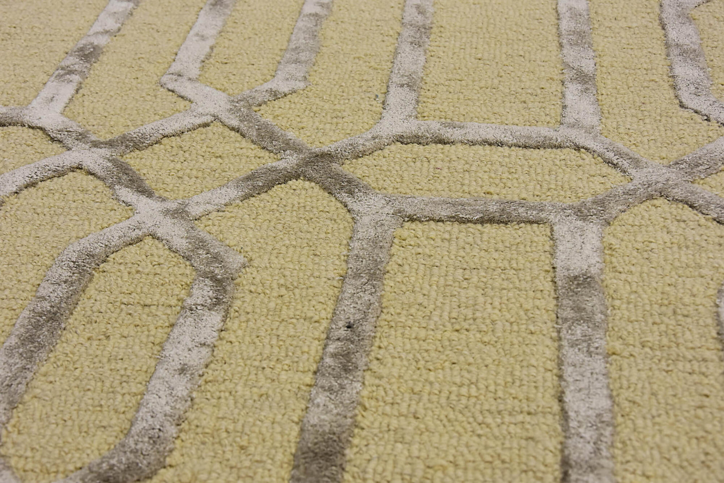 Noir Grid Beige Rug