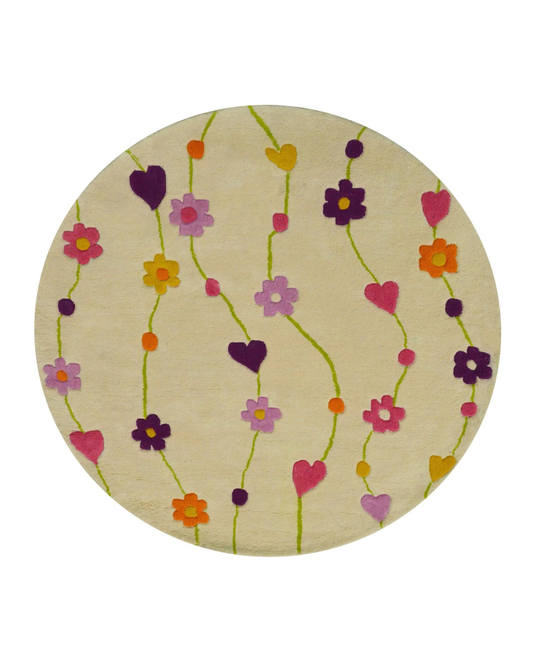 Flora Amour Beige Rug
