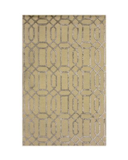 Noir Grid Beige Rug