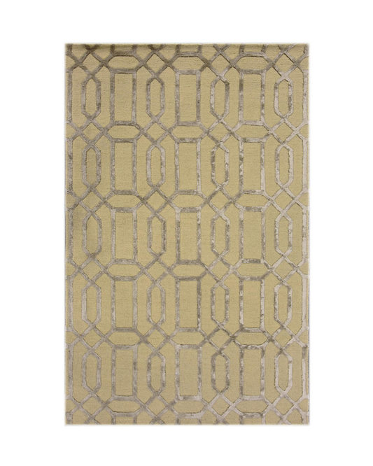 Noir Grid Beige Rug