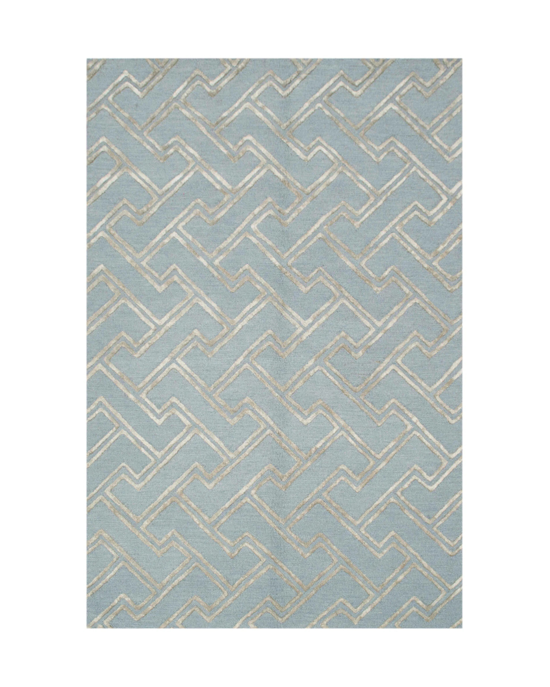 Maze Rug - Light Blue