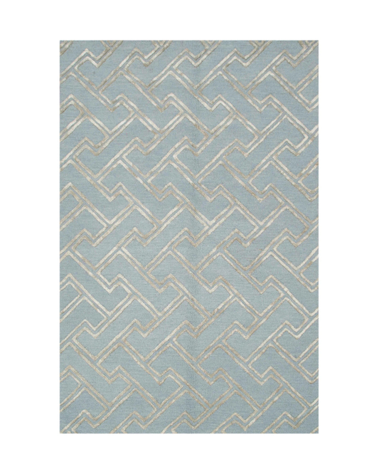 Maze Rug - Light Blue