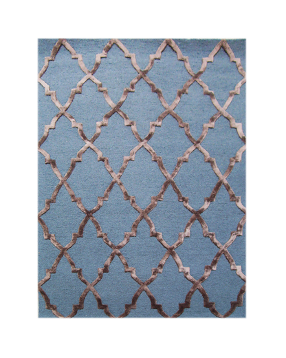 Trellis Rug - Navy Blue