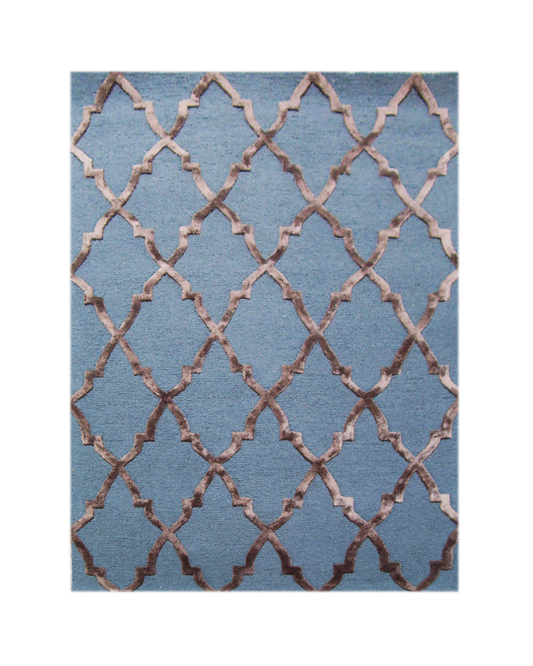 Trellis Rug - Navy Blue