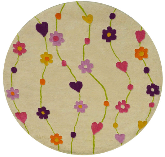 Flora Amour Beige Rug