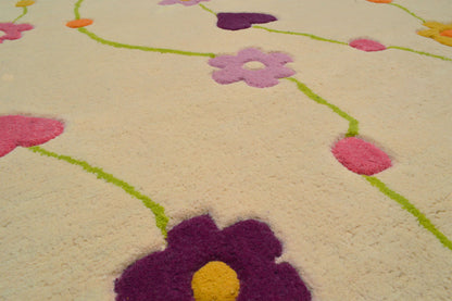 Flora Amour Beige Rug