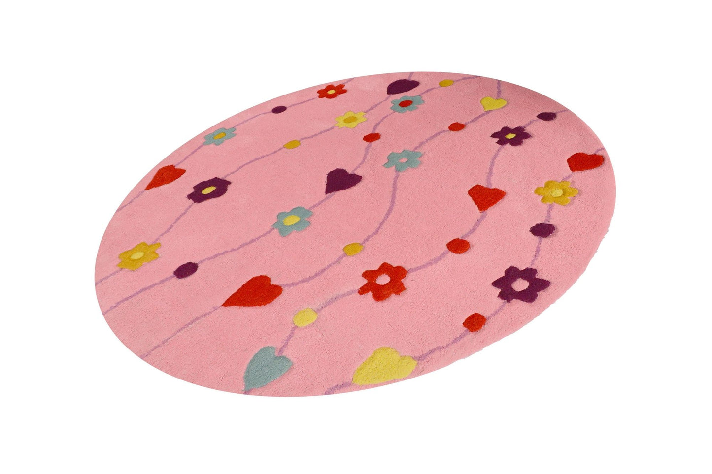 FLOWERS PINK ROUND