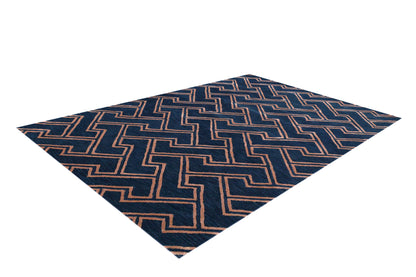 Maze Rug - Dark Blue