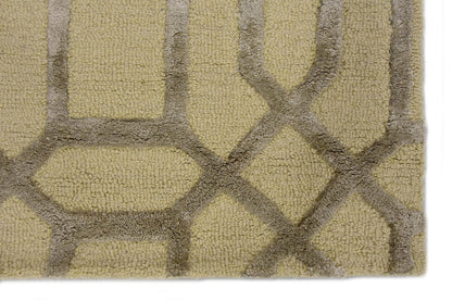 Noir Grid Beige Rug