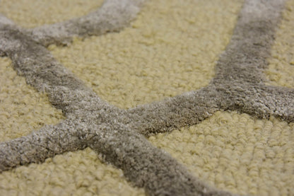 Noir Grid Beige Rug