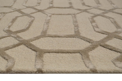 Noir Grid Cream Rug